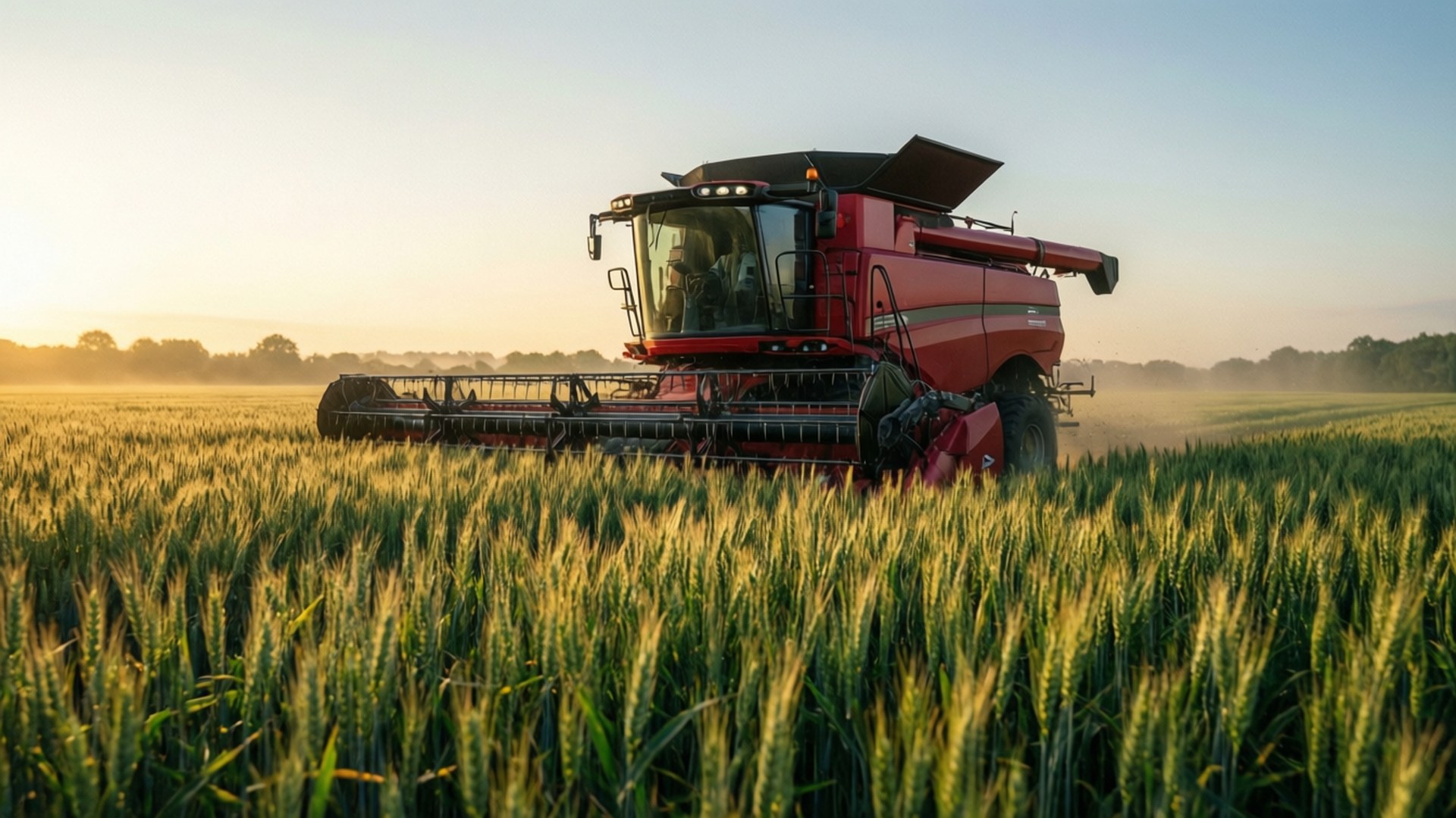 Golden Harvest Dawn by Wallpapers.art Studio