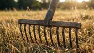 Golden Hayfield Pitchfork