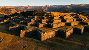 Golden Hour Aerial View