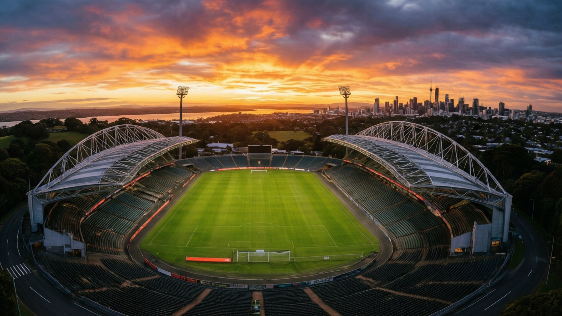 Golden Hour at Eden Park by Wallpapers.art Studio