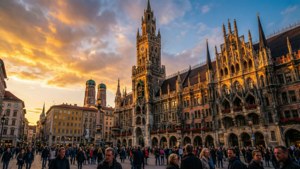 Golden Hour at Marienplatz