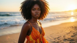 Golden Hour Beach Goddess