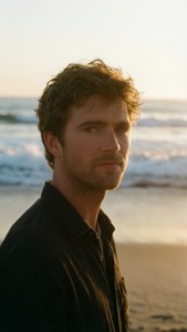 Golden Hour Beach Portrait
