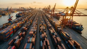 Golden Hour Container Port