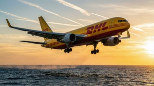 Golden Hour DHL Plane