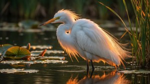 Golden Hour Egret