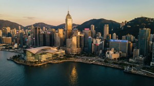 Golden Hour Hong Kong Skyline