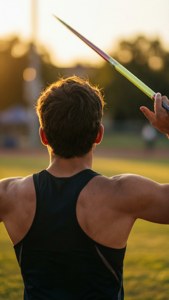 Golden Hour Javelin Thrower