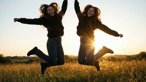 Golden Hour Jump Besties