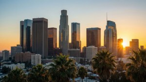 Golden Hour LA Skyline