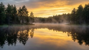Golden Hour Lake