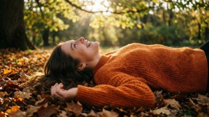 Golden Hour Leaf Pile