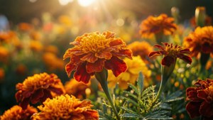 Golden Hour Marigolds