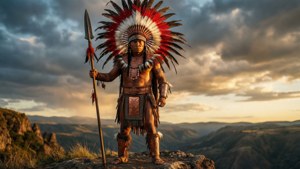 Golden Hour Moche Warrior