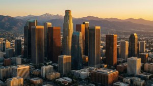 Golden Hour Over DTLA