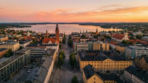 Golden Hour Over Jönköping
