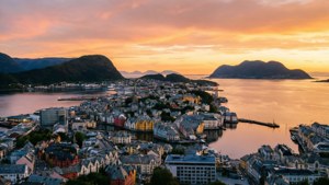 Golden Hour Over Ålesund