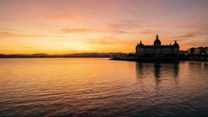 Golden Hour Over Santander Bay