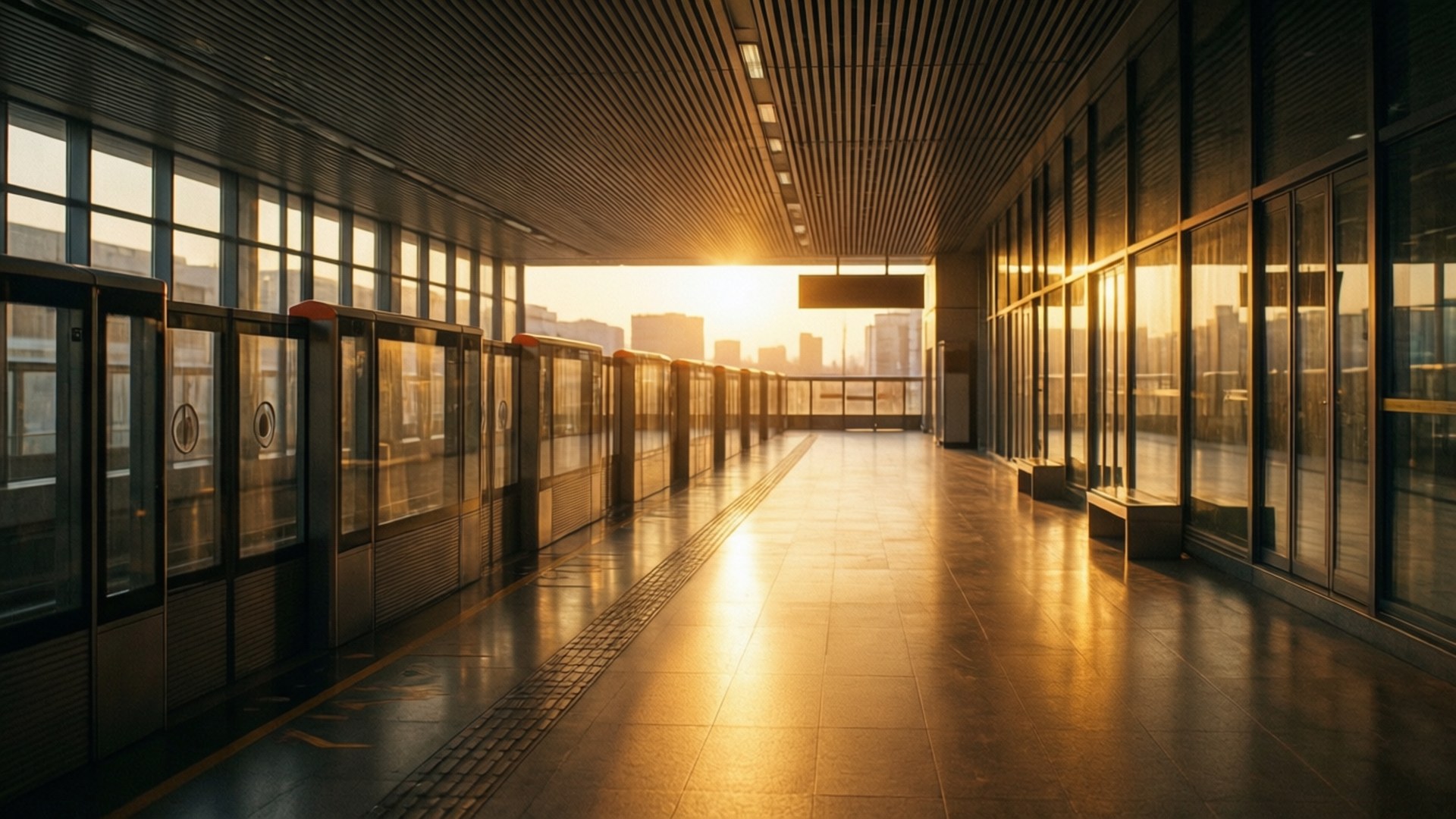 Golden Hour Platform by Wallpapers.art Studio