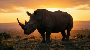 Golden Hour Rhino
