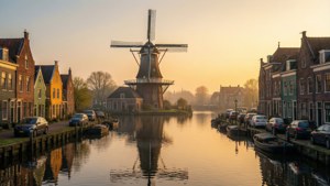 Golden Hour Windmill