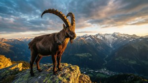 Golden Ibex at Dawn