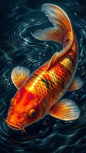 Golden Koi Fish