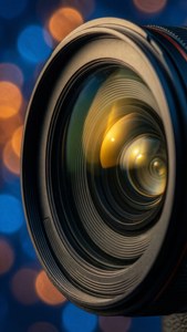 Golden Lens Close-Up