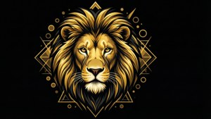 Golden Lion Geometric