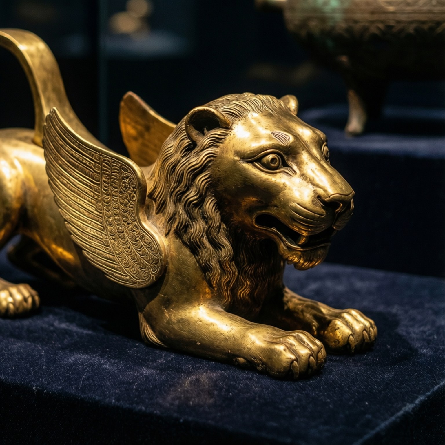 Golden Lion Rhyton by Wallpapers.art Studio