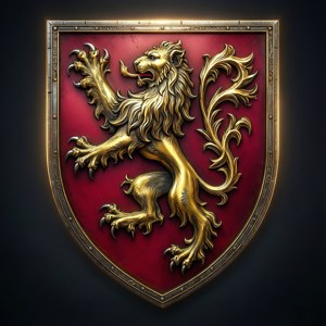Golden Lion Sigil 3D
