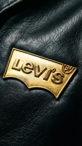 Golden Logo on Leather