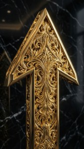 Golden Luxury Back Arrow