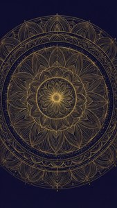 Golden Mandala Circle
