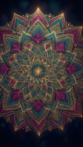 Golden Mandala Glow