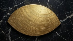 Golden Metallic Half Circle