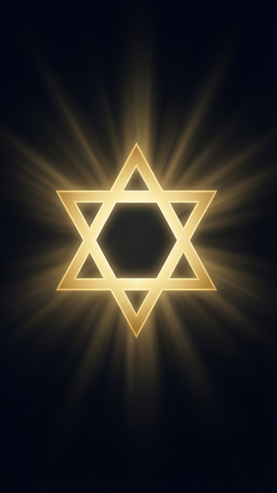 Golden Minimalist Star by Wallpapers.art Studio