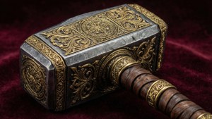 Golden Mjolnir