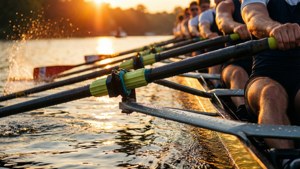 Golden Oars at Dusk