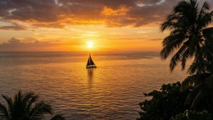 Golden Ocean Sunset