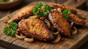 Golden Pan-Fried Chicken Livers