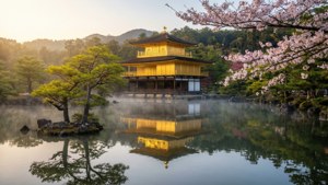 Golden Pavilion Morning Glow