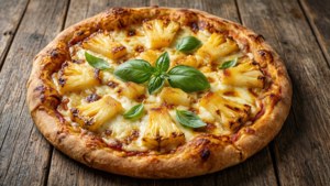 Golden Pineapple Pizza Top Down