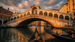 Golden Reflections at Rialto