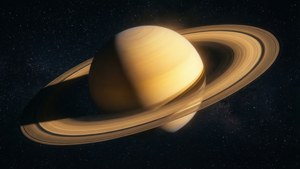 Golden Ringed Planet