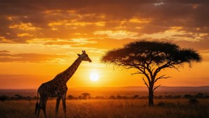 Golden Savannah Sunset