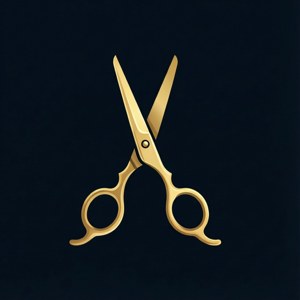 Golden Scissors Minimalist