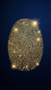 Golden Sparkle Fingerprint