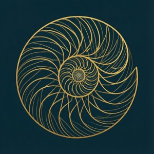Golden Spiral Abstract