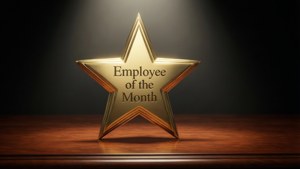 Golden Star Trophy Close-Up